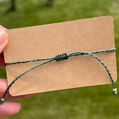 Makramee Armband Schiebeverschluss 