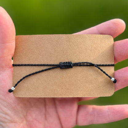 Makramee Armband Schiebeverschluss 