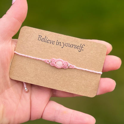 Edelstein Armband PEACOCK WHISPER Milu Arts and Macrame