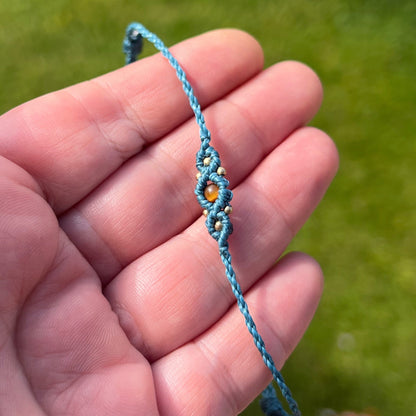 Tigerauge Fußkettchen DELIGHT Milu Arts and Macrame