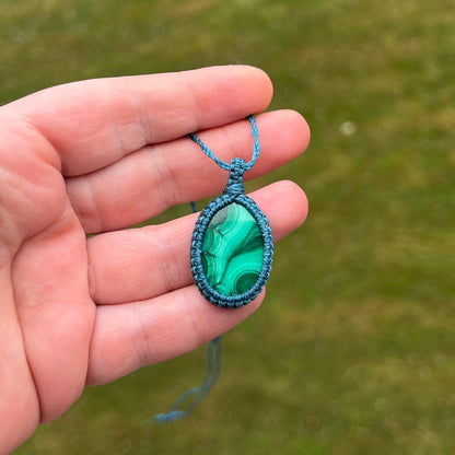 Malachit Kette SIMPLICITY Milu Arts and Macrame