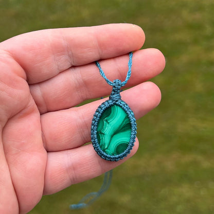Malachit Kette SIMPLICITY Milu Arts and Macrame