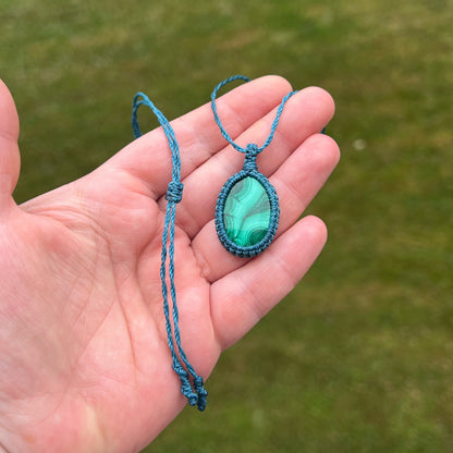 Malachit Kette SIMPLICITY Milu Arts and Macrame