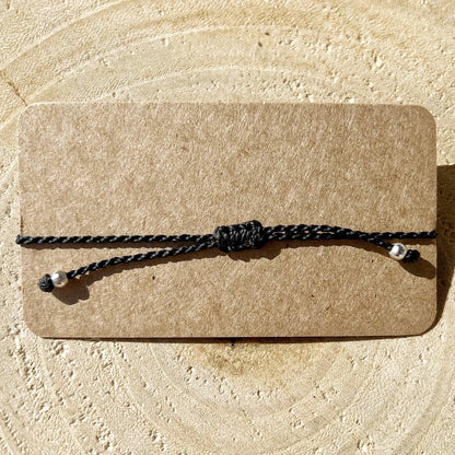 Trauerarmband Rauchquarz Milu Arts and Macrame