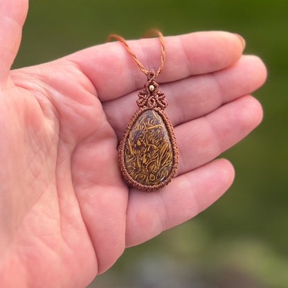 Mariam Jaspis Kette MIRACLE BLISS Milu Arts and Macrame