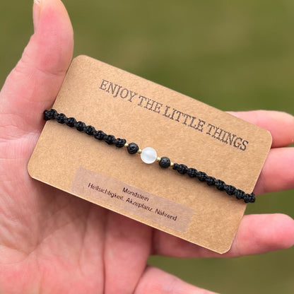 Mondstein Armband Milu Arts and Macrame