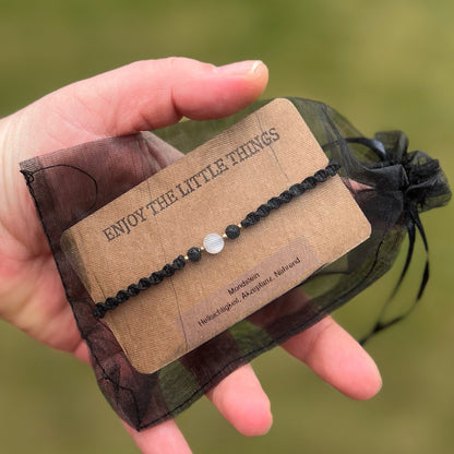 Mondstein Armband Milu Arts and Macrame