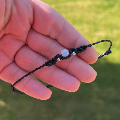 Mondstein Fußkettchen SOUL FLOW Milu Arts and Macrame