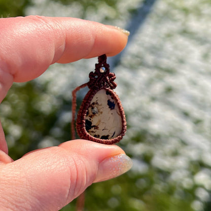 Montana Achat Kette MIRACLE BLISS Milu Arts and Macrame