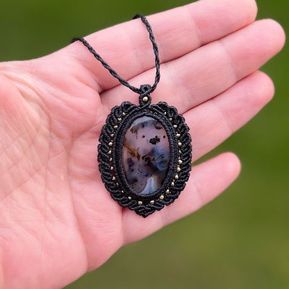 Montana Achat Kette PEACOCK WHISPER Milu Arts and Macrame