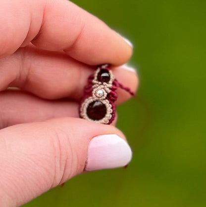 Opal Kette mit Granat MIRACLE BLISS Milu Arts and Macrame