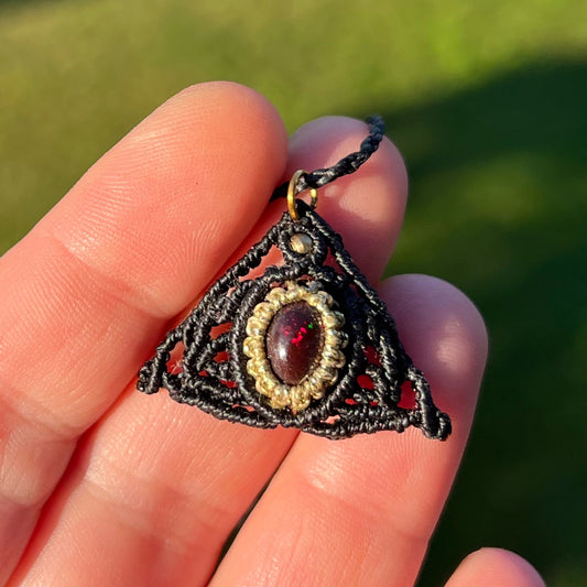 Opal Kette handgemacht