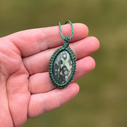 Ozeanjaspis Kette SIMPLICITY Milu Arts and Macrame