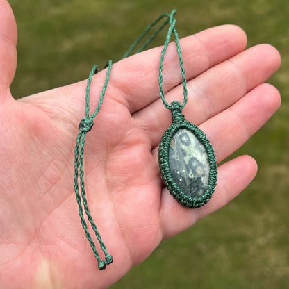 Ozeanjaspis Kette SIMPLICITY Milu Arts and Macrame