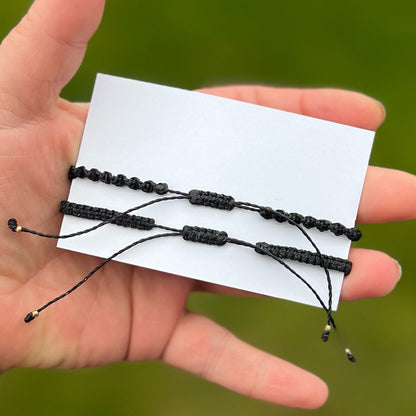 Partner Armband mit Wunschstein Milu Arts and Macrame