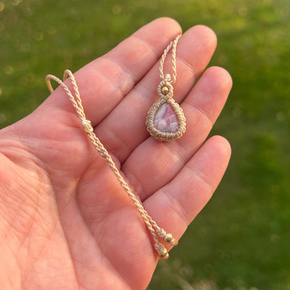 Rhodochrosit Kette Milu Arts and Macrame