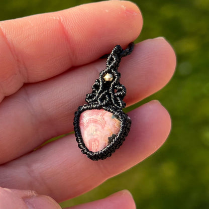Rhodochrosit Kette MIRACLE BLISS Milu Arts and Macrame