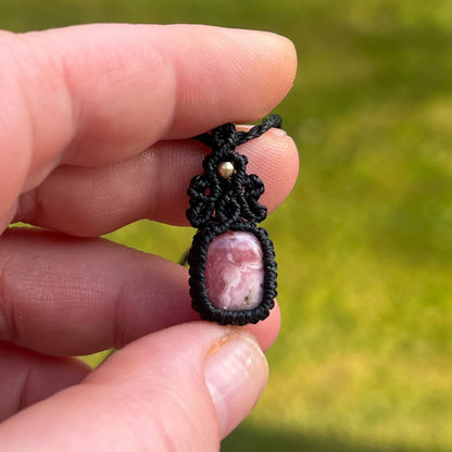 Rhodochrosit Kette MIRACLE BLISS Milu Arts and Macrame