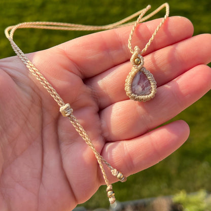 Rhodochrosit Kette PURE HARMONY Milu Arts and Macrame