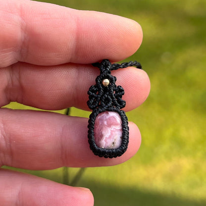 Rhodochrosit Kette MIRACLE BLISS Milu Arts and Macrame
