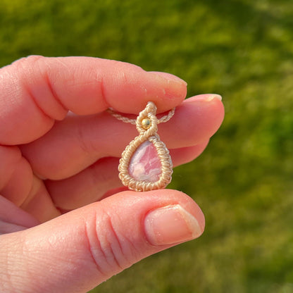 Rhodochrosit Kette PURE HARMONY Milu Arts and Macrame