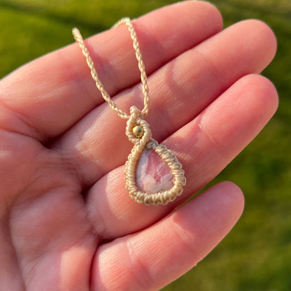 Rhodochrosit Kette PURE HARMONY Milu Arts and Macrame