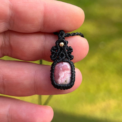Rhodochrosit Kette MIRACLE BLISS Milu Arts and Macrame