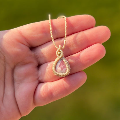 Rhodochrosit Kette PURE HARMONY Milu Arts and Macrame