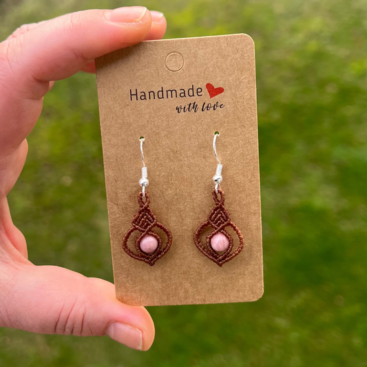 Rhodochrosit Ohrringe ROOTED LITE