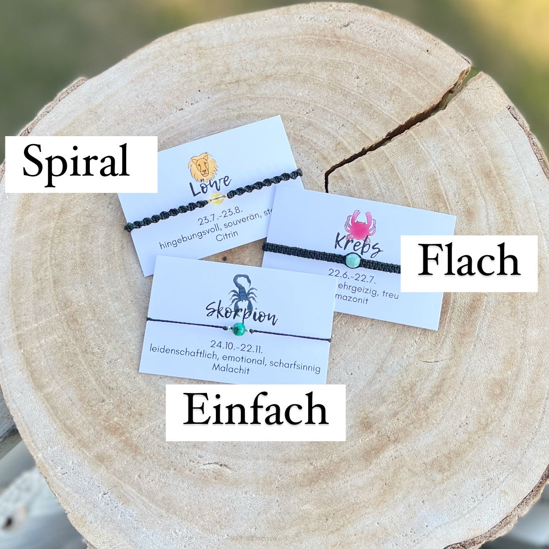 Handgemachtes Sternzeichen Armband für Sternzeichen Designvorlage