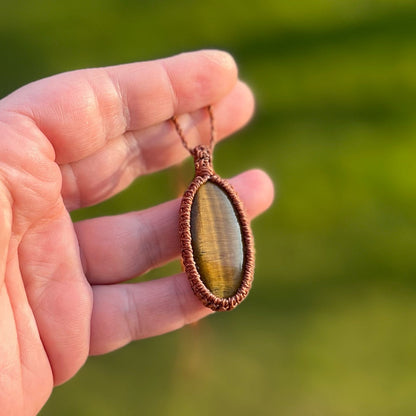 Tigerauge Kette SIMPLICITY Milu Arts and Macrame