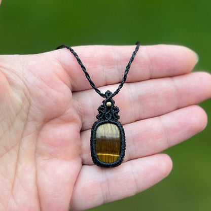 Tigerauge Kette MIRACLE BLISS Milu Arts and Macrame