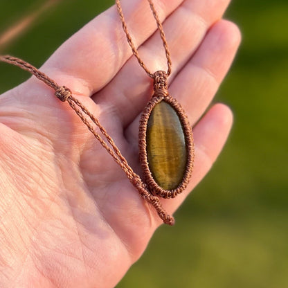 Tigerauge Kette SIMPLICITY Milu Arts and Macrame