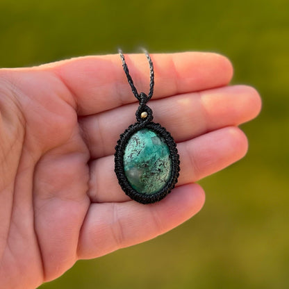 Türkis Kette PURE HARMONY Milu Arts and Macrame