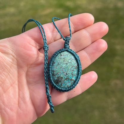 Türkis Kette SIMPLICITY Milu Arts and Macrame