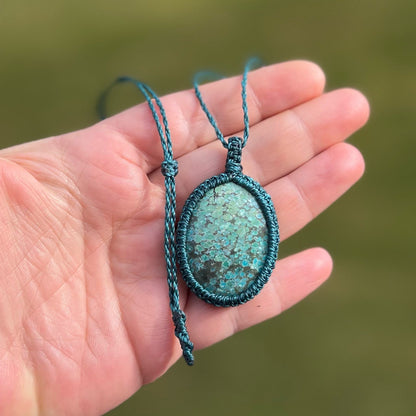 Türkis Kette SIMPLICITY Milu Arts and Macrame