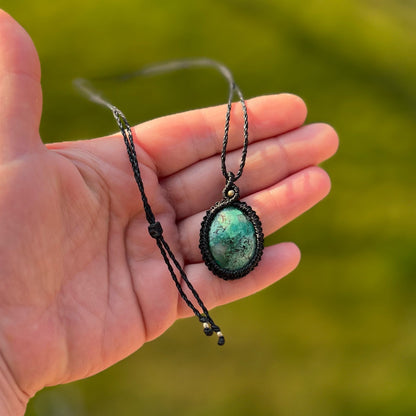 Türkis Kette PURE HARMONY Milu Arts and Macrame