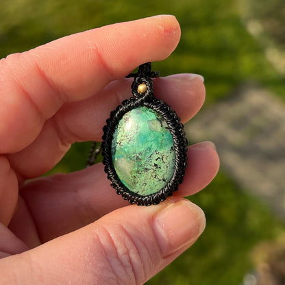 Türkis Kette PURE HARMONY Milu Arts and Macrame