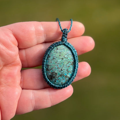 Türkis Kette SIMPLICITY Milu Arts and Macrame