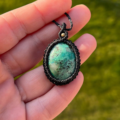 Türkis Kette PURE HARMONY Milu Arts and Macrame