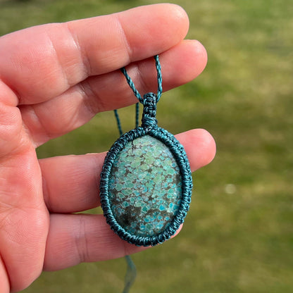 Türkis Kette SIMPLICITY Milu Arts and Macrame