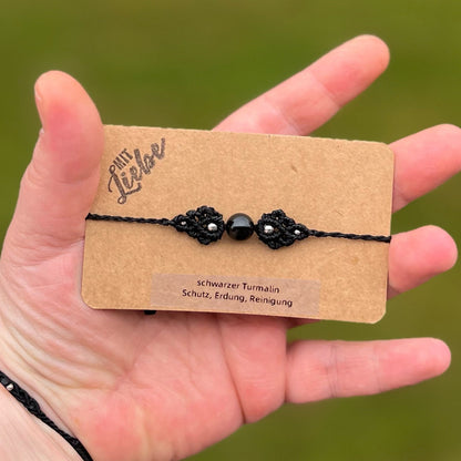 Turmalin Armband in Wunschfarbe Milu Arts and Macrame