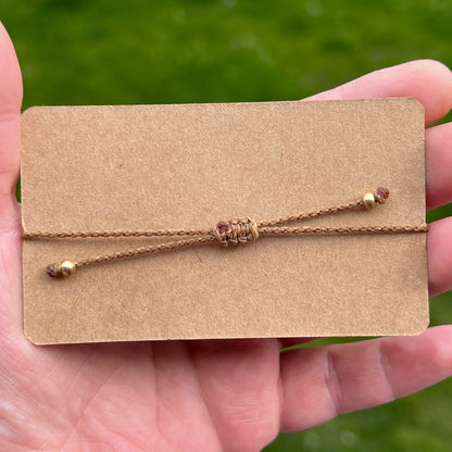 Makrameeschmuck Schiebeverschluss 