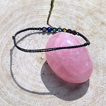 Verspieltes Chakra Fußkettchen Milu Arts and Macrame