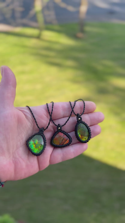 Ammolit Kette handgemacht