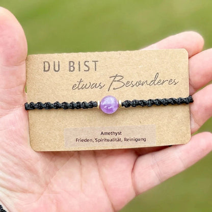 Amethyst Armband Milu Arts and Macrame