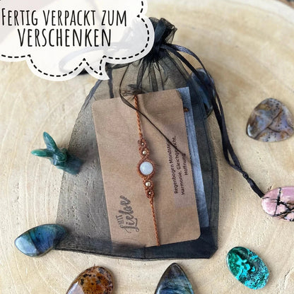 Aquamarin Armband Milu Arts and Macrame