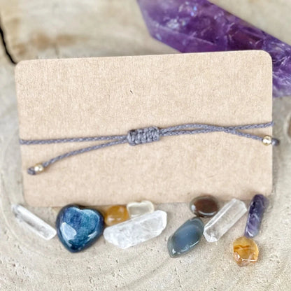 Aquamarin Armband Milu Arts and Macrame