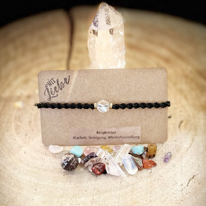 Bergkristall Armband Milu Arts and Macrame