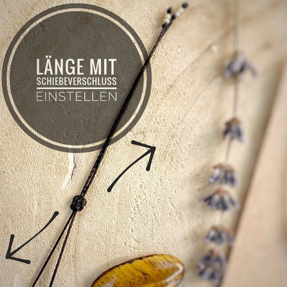 Filigrane Kraftkette Bergkristall Milu Arts and Macrame